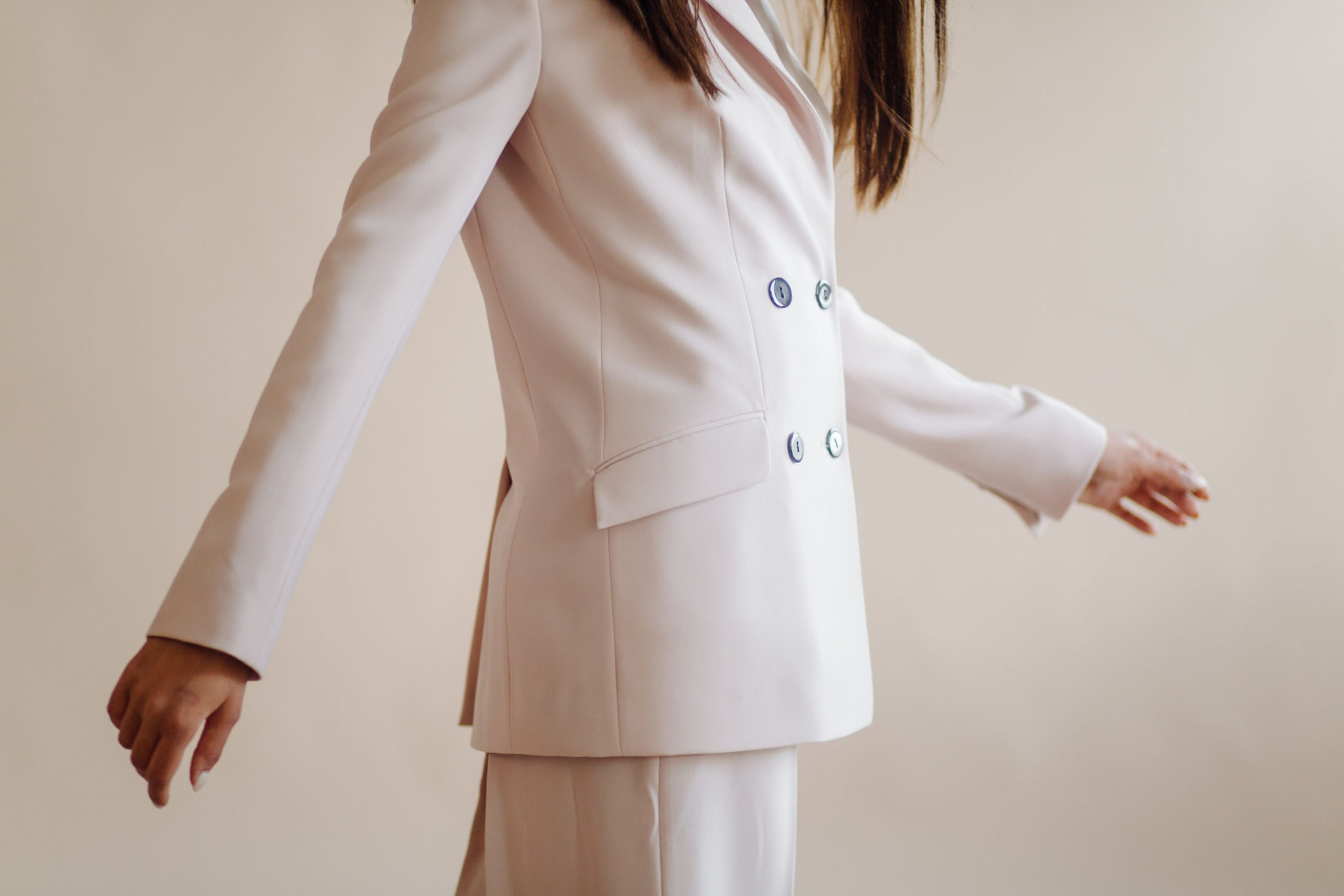 fashion portrait of young elegant woman