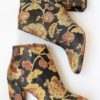 1669€ Aquazzura Firenze botines estampados Brooklyn Rose Jacquard Talla 40 Nuevos - Imagen 3