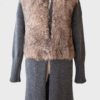 Brunello Cucinelli abrigo de punto de cachemira y pelo natural Talla S - Imagen 4