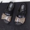 Giambattista Valli sandalias de ante y piel estampado pitón Talla 36 Nuevas - Imagen 4