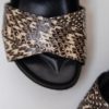 Giambattista Valli sandalias de ante y piel estampado pitón Talla 36 Nuevas - Imagen 7