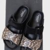 Giambattista Valli sandalias de ante y piel estampado pitón Talla 36 Nuevas - Imagen 2