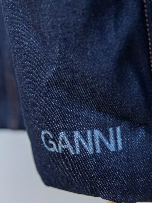 450€ Ganni chaqueta cazadora vaquera denim oscuro Talla L-XL Nueva