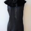 Loewe blusa negra seda sin mangas flor plisada Talla 38 (M) - Imagen 3