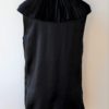 Loewe blusa negra seda sin mangas flor plisada Talla 38 (M) - Imagen 4