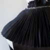 Loewe blusa negra seda sin mangas flor plisada Talla 38 (M) - Imagen 5