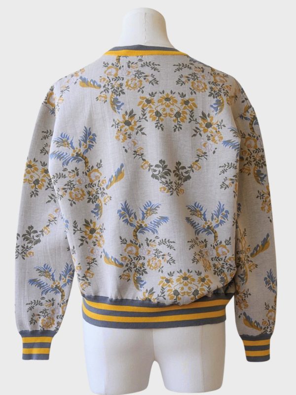 Stella McCartney sudadera estampado flores con pedrería XS