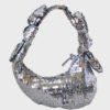 Stine Goya Julius bolso gris metálico lentejuelas Nuevo - Imagen 5