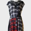 Marc Jacobs vestido mini estampado tartán Talla 0 oversized Nuevo