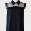 Miu Miu top de crepe con paneles de tul Talla IT38 (XS-S) - Imagen 3