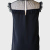Miu Miu top de crepe con paneles de tul Talla IT38 (XS-S) - Imagen 2