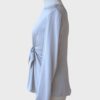 Giorgio Armani blusa de seda gris lazo Talla IT42 (M) - Imagen 3