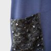 Dries Van Noten jersey azul marino bolsillo de lentejuelas Talla S - Imagen 5