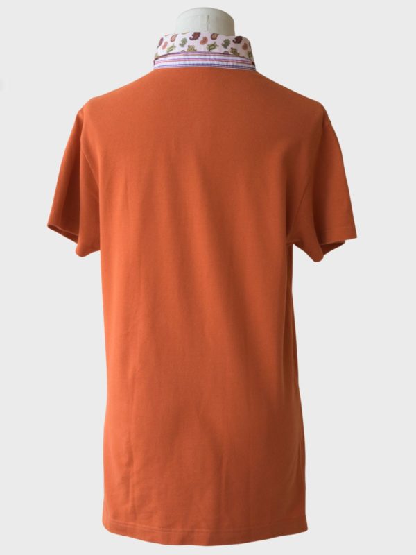 Etro Milano camiseta polo naranja talla S