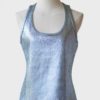 Mason by Michelle Mason tank top azul metalizado Talla S