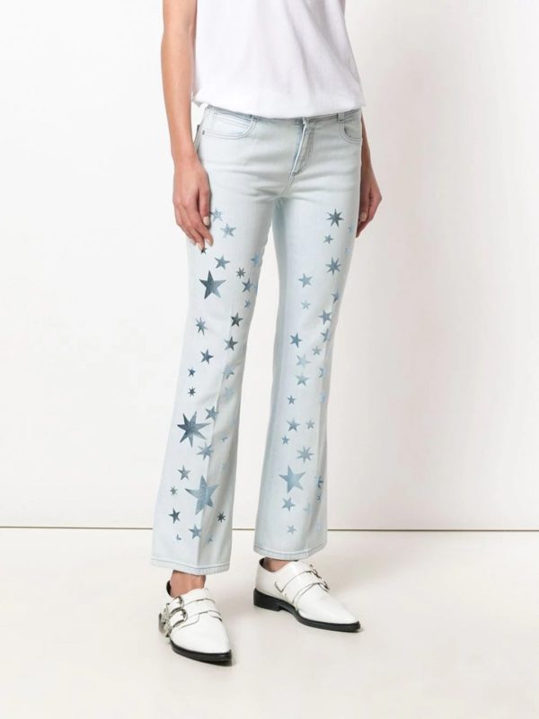 Stella McCartney pantalones vaqueros estrellas Talla 27 (S)