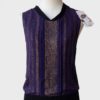 Raasta camiseta sin mangas azul-dorado pedrería Talla XS Nuevo