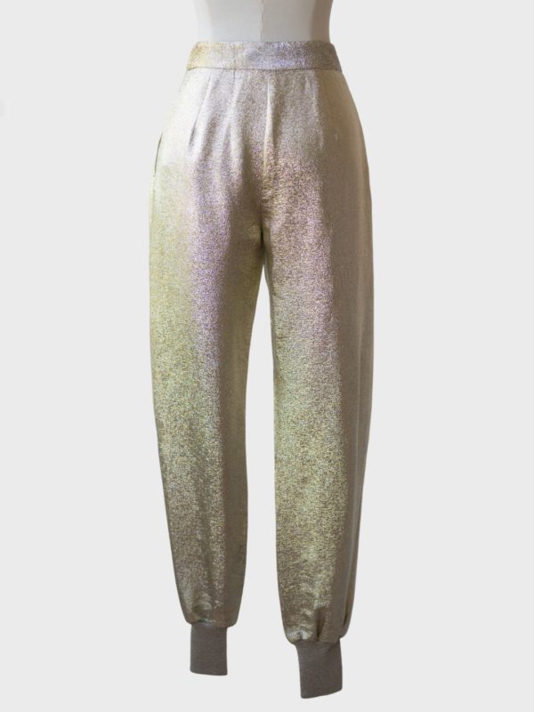 Stella McCartney pantalones dorados Talla 34 (XS)