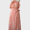 Sundress vestido halter detalles dorados Talla XL