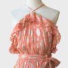 Sundress vestido halter detalles dorados Talla XL - Imagen 4