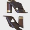 Chloé sandalias de charol marrón Talla 36.5 Nuevas - Imagen 3