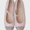 Dior bailarinas de cuero rosa palo Talla 36 Nuevas