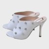 Nº21 tacones de cuero con pedrería Talla 37 Nuevos - Imagen 2