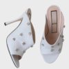 Nº21 tacones de cuero con pedrería Talla 37 Nuevos