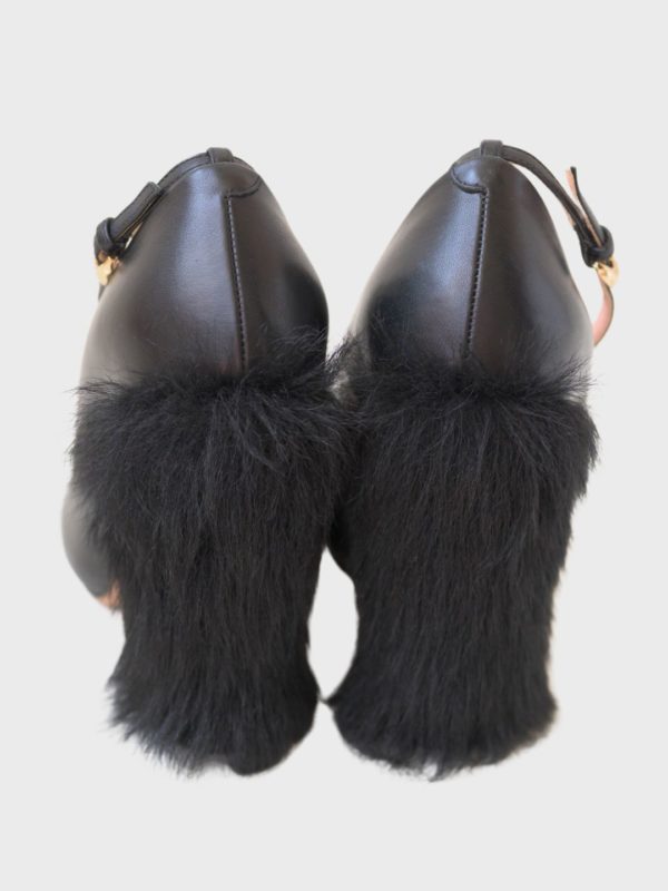 Rochas zapatos furry de tacón Talla 37