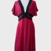 Suzie Wong vestido burdeos pedrería Talla M Nuevo