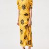 N21 vestido midi amarillo negro Talla IT46 (XL) Nuevo - Imagen 2