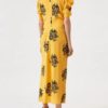 N21 vestido midi amarillo negro Talla IT46 (XL) Nuevo - Imagen 3