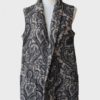 Etro Milano dos piezas chaleco capa estampado paisley S-M Nuevo - Imagen 4