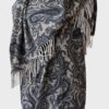Etro Milano dos piezas chaleco capa estampado paisley S-M Nuevo - Imagen 5