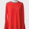 Givenchy blusa rojo vivo mangas acampanadas Talla FR36 (S)