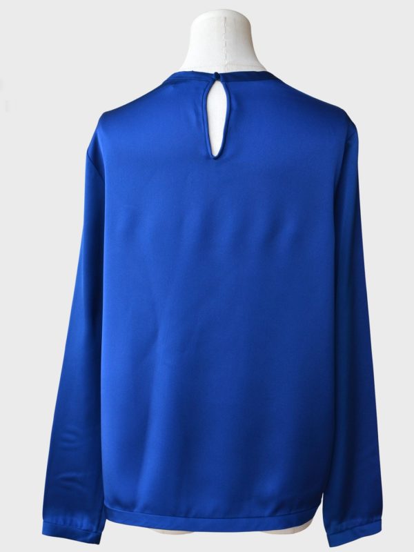 Tom Ford blusa de seda azul royal Talla IT42 (M) Nueva