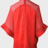 Givenchy blusa rojo vivo mangas acampanadas Talla FR36 (S) - Imagen 2