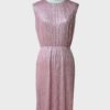 Gucci vestido fiesta rosa metalizado Talla M