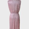 Gucci vestido fiesta rosa metalizado Talla M - Imagen 2