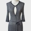 Stella McCartney vestido largo gris plateado lurex Talla S - Imagen 6
