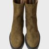 Aquazzura botines Saint Honore combat boots Talla 36.5 verde caqui - Imagen 5