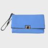 Bally Switzerland bolso clutch azul cielo Nuevo