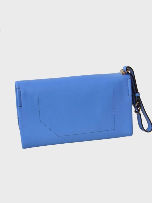 Bally Switzerland bolso clutch azul cielo Nuevo