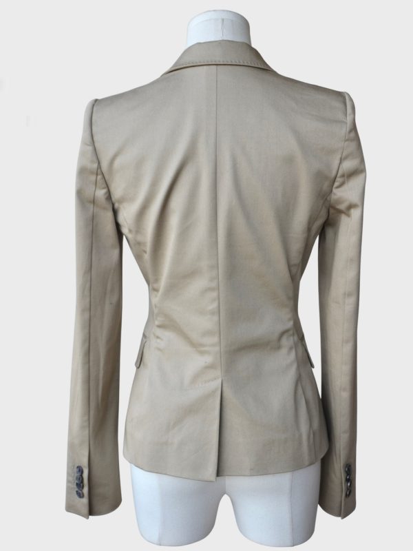 D&G Dolce and Gabbana blazer de color beige Talla IT42 (M)