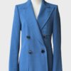 Dries van Noten blazer doble abotonadura azul verdoso Talla 36 Nuevo