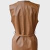 MM6 Maison Martin Margiela chaqueta sin mangas chaleco de cuero IT42 (M) Nuevo - Imagen 2
