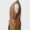 MM6 Maison Martin Margiela chaqueta sin mangas chaleco de cuero IT42 (M) Nuevo - Imagen 4