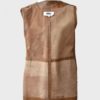 MM6 Maison Martin Margiela chaqueta sin mangas chaleco de cuero IT42 (M) Nuevo - Imagen 6