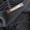 Roberto Cavalli vestido negro detalles cuero de pitón Talla IT42 (M) - Imagen 5