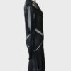 Roberto Cavalli vestido negro detalles cuero de pitón Talla IT42 (M) - Imagen 3